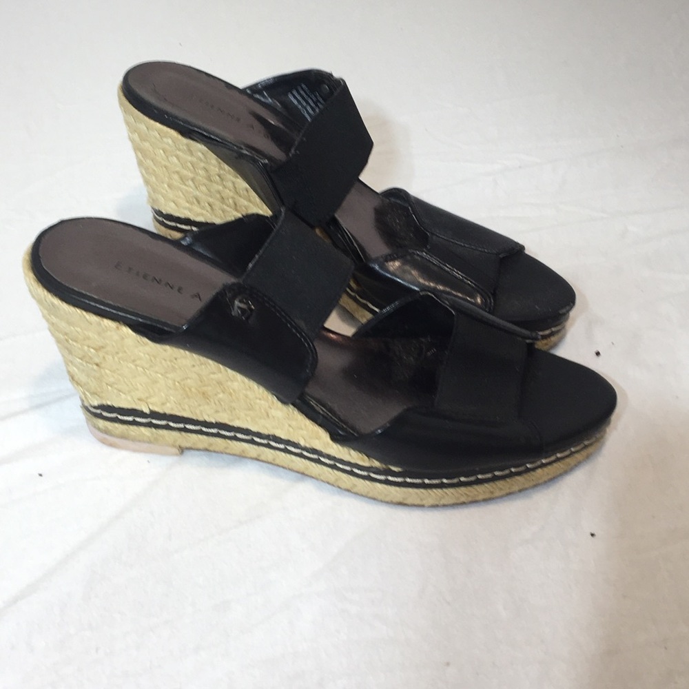 Etienne Aigner Espadrille wedge black